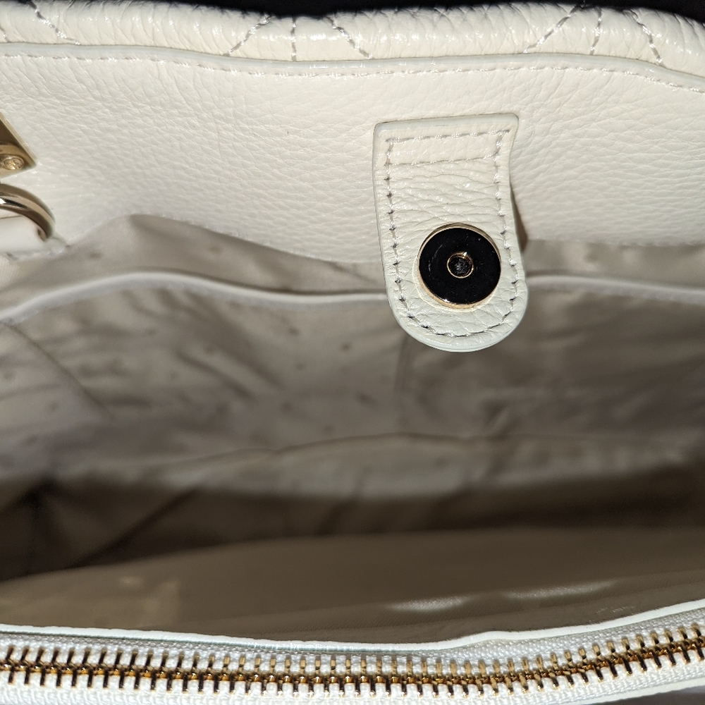 Kate Spade NY Sedgewick Place Phoebe Shoulder Bag Purse Quilted Cream Ivory - Picture 12 of 15
